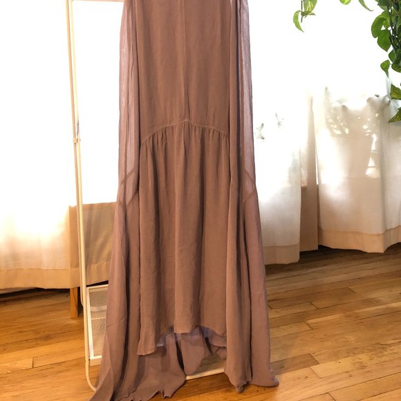 Lilac Maxi Dress Anthropologie - Picture 4 of 5